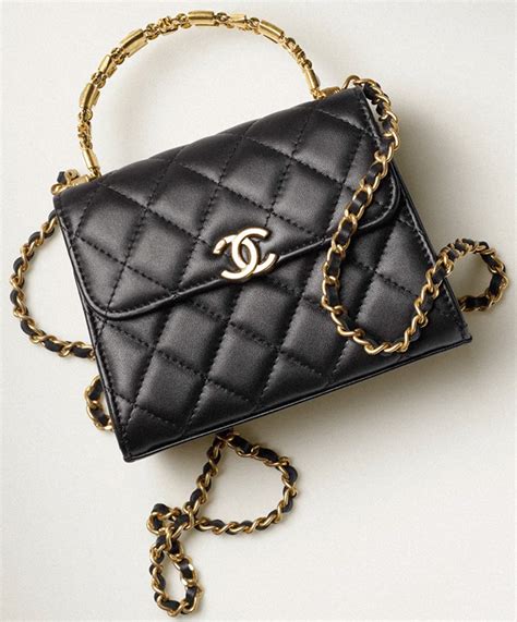 chanel small classic bag with chain|Clutches with Chain .